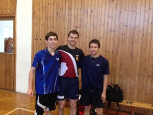 Connor and Chase got to meet Timo Boll in Germany thanks to their coach Thomas Keinath.