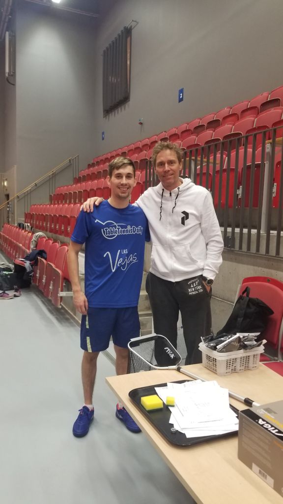 Chase Bockoven with 1991 World Champion Jörgen Persson